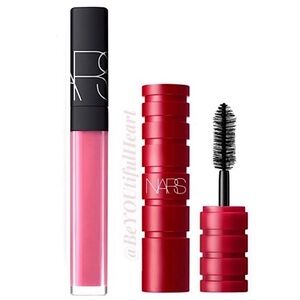 NARS Lashes and Lips Duo - Limited Edition Lip Gloss in Tetiaroa & Black Mascara